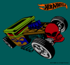 Dibujo Hot Wheels 8 pintado por george