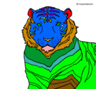 Dibujo Tigre pintado por maxcata