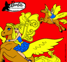 Dibujo Hadas con sus caballos mágicos pintado por norah