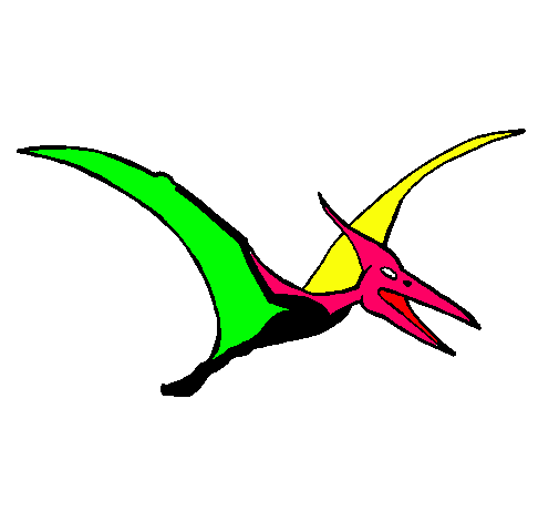 Dibujo Pterodáctilo pintado por anegarciadorell