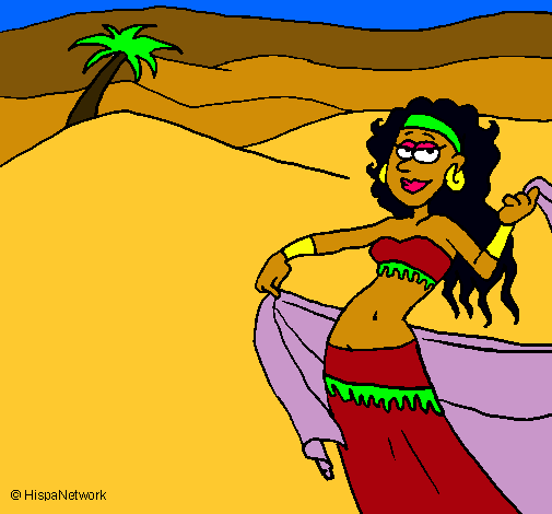 Dibujo Sahara pintado por inmanata