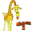 Dibujo Madagascar 2 Melman pintado por patrick1