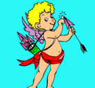 Dibujo Cupido pintado por mar042007