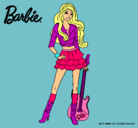 Dibujo Barbie rockera pintado por ainhoa44