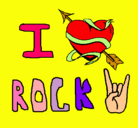 Dibujo I love rock pintado por Maia123