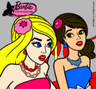 Dibujo Barbie y su amiga pintado por ZuRi_13