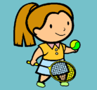 Dibujo Chica tenista pintado por jijo