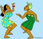 Dibujo Mujeres bailando pintado por Roseta