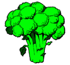 Dibujo Brócoli pintado por roquita