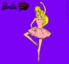 Dibujo Barbie bailarina de ballet pintado por elena1