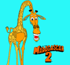 Dibujo Madagascar 2 Melman pintado por COLLA