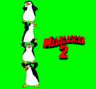 Dibujo Madagascar 2 Pingüinos pintado por iratxe