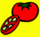 Dibujo Tomate pintado por FABIANA2007