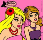 Dibujo Barbie y su amiga pintado por Joke27