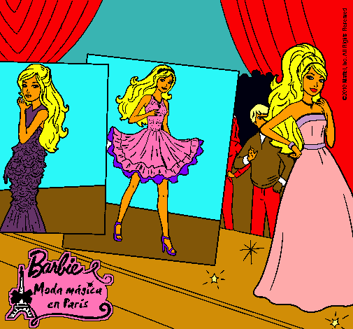 Barbie, desfilando por la pasarela