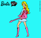 Dibujo Barbie la rockera pintado por escorpio