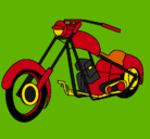 Dibujo Moto pintado por tyver