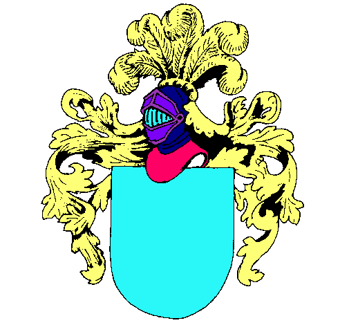 Escudo de armas y casco