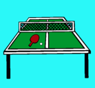 Dibujo Tenis de mesa pintado por PIN-PON