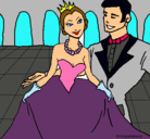 Dibujo Princesa y príncipe en el baile pintado por rasf