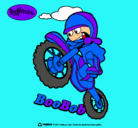Dibujo BooBob pintado por motocros