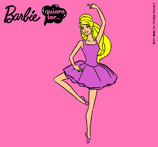 Dibujo Barbie bailarina de ballet pintado por Blooma