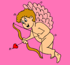 Dibujo Cupido con grandes alas pintado por eloysah21