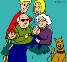 Dibujo Familia pintado por yorber