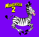 Dibujo Madagascar 2 Marty pintado por Angelina451