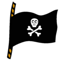 Dibujo Bandera pirata pintado por djotzi210