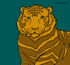 Dibujo Tigre pintado por lurdes22