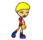 Dibujo Jugadora de básquet pintado por jayel