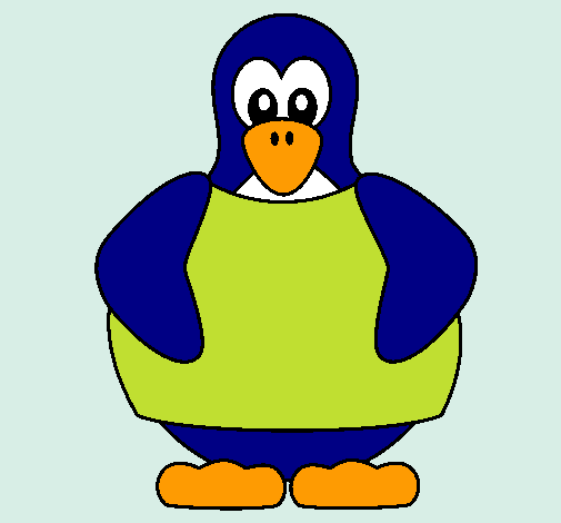Dibujo Pingüino pintado por Alive