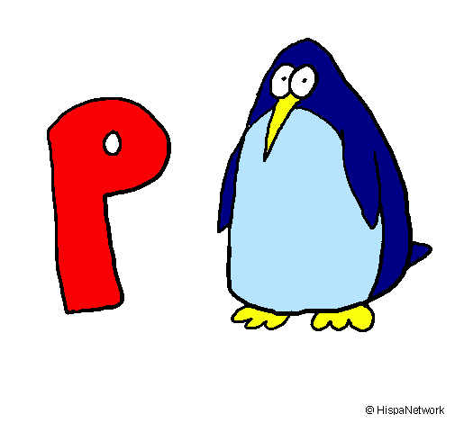 Dibujo Pingüino pintado por princesa60