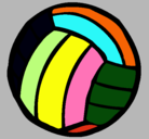 Dibujo Pelota de voleibol pintado por readdoo