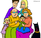 Dibujo Familia pintado por andrearo