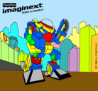 Dibujo Imaginext 4 pintado por joelhulk