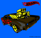 Dibujo Hot Wheels 11 pintado por flama