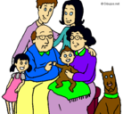 Dibujo Familia pintado por merary