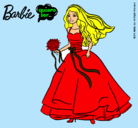 Dibujo Barbie vestida de novia pintado por layla3114