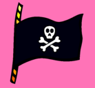 Dibujo Bandera pirata pintado por arancha
