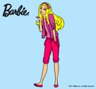 Dibujo Barbie con look casual pintado por Amadix