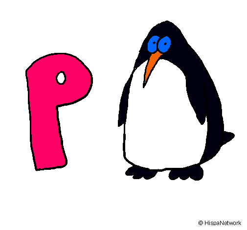 Dibujo Pingüino pintado por Diegoo