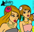 Dibujo Barbie y su amiga pintado por jgujhfyfgh