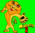 Dibujo Madagascar 2 Alex 2 pintado por abigaildelga