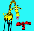 Dibujo Madagascar 2 Melman pintado por ramirito