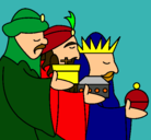 Dibujo Los Reyes Magos 3 pintado por cenia