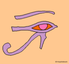 Dibujo Ojo Horus pintado por giime