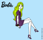 Dibujo Barbie sentada pintado por 259los