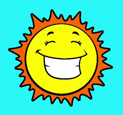 Dibujo Sol sonriendo pintado por lindahp